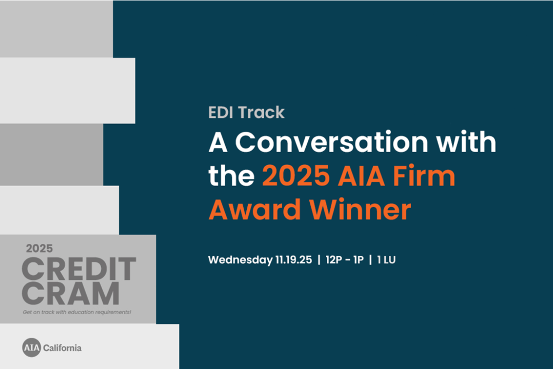 Image for the course: A Conversation With the 2025 AIA Firm Award Winner